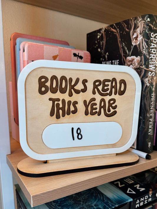 Books read this month/year tracker. Bookish gifts, book goods