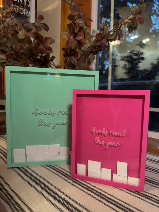 3D books read this year tracker