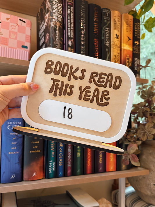 Books read this month/year tracker. Bookish gifts, book goods
